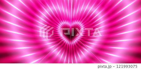 Pink neon heart background 121993075