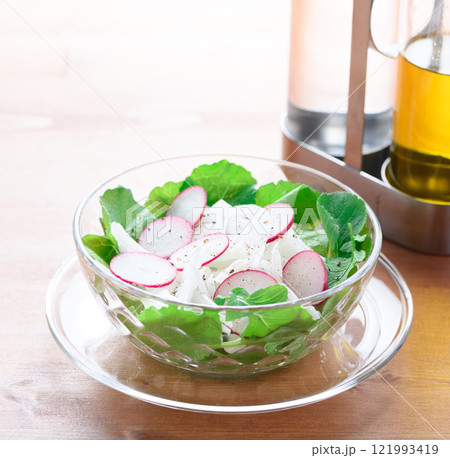 玉葱とラディッシュのサラダ 玉葱とラディッシュのサラダ 121993419