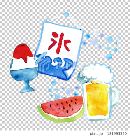 水彩插圖夏天圖像插圖 121993550