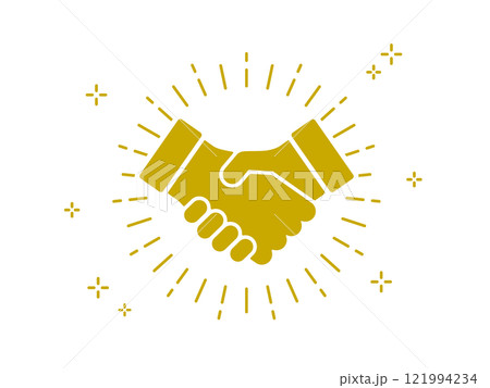 握手 アイコン シェイクハンド ベクターイラスト 121994234