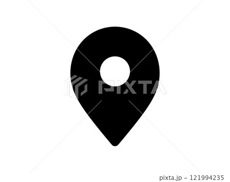場所 マップ ピンアイコン ベクターイラスト 121994235