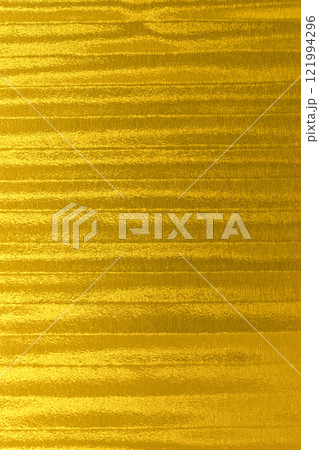 ゴールド（金）の横縞模様【背景素材】 121994296