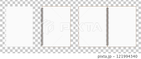A set of simple, blank loose-leaf notebooks A set of simple, blank loose-leaf notebooks 121994340
