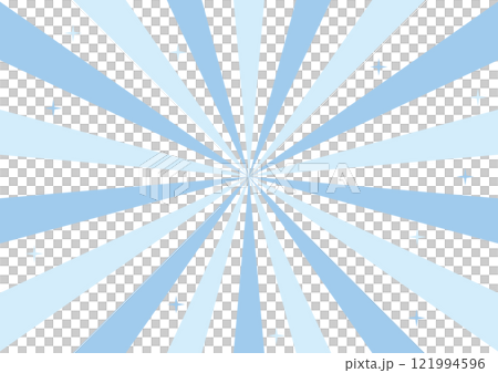 集中線 水色 キラキラ シンプル 背景 集中線 水色 キラキラ シンプル 背景 121994596