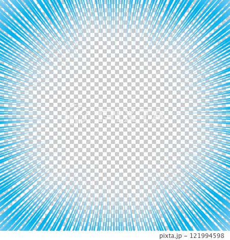 Concentrated line background frame light blue square 121994598