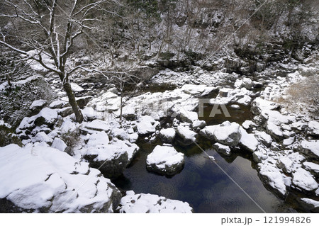 川迫川渓谷積雪 川迫川渓谷積雪 121994826