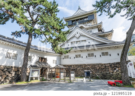 福岡県北九州市小倉区北区 晴天の小倉城 福岡県北九州市小倉区北区 晴天の小倉城 121995119