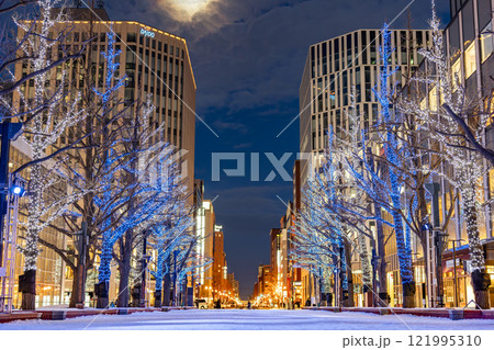 冬の札幌 北3条広場 (アカプラ)のイルミネーション 北海道札幌市 冬の札幌 北3条広場 (アカプラ)のイルミネーション 北海道札幌市 121995310