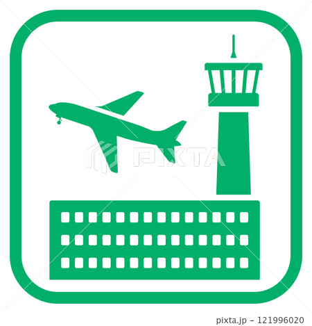 空港を案内する標識 121996020