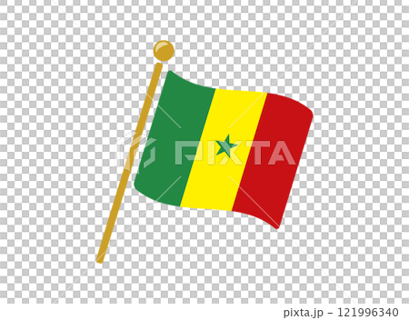 塞內加爾國旗圖標矢量圖 121996340