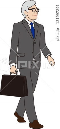 外回り営業に行くビジネスマン 121997291
