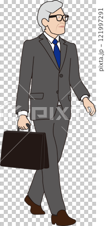 外回り営業に行くビジネスマン 121997291