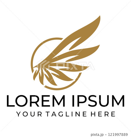 Flying wings logo illustration. Flying wings logo illustration. 121997889