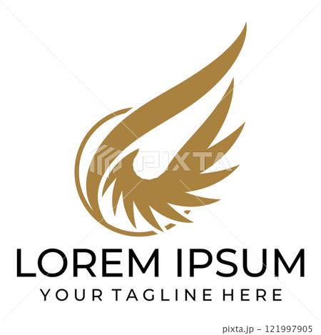 Flying wings logo illustration. Flying wings logo illustration. 121997905