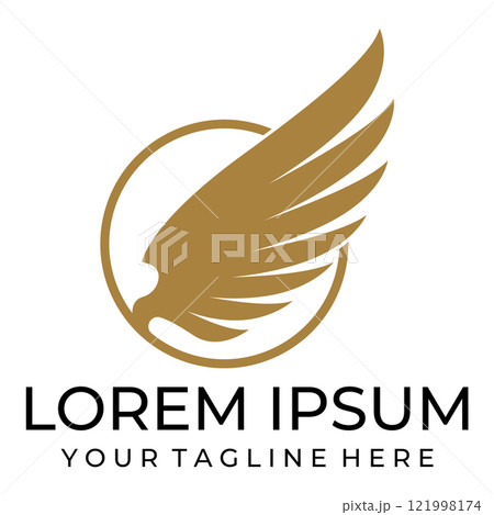 Flying wings logo illustration. 121998174