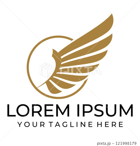 Flying wings logo illustration. 121998179