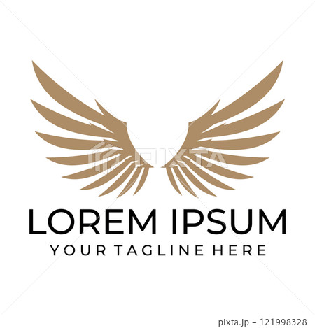 Flying wings logo illustration. Flying wings logo illustration. 121998328