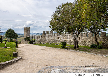The castle of the village of Montemor-o-Velho in Portugal is the main fortress of the Baixo Mondego in medieval times The castle of the village of Montemor-o-Velho in Portugal is the main fortress of the Baixo Mondego in medieval times 121998375