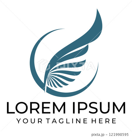 Flying wings logo illustration. 121998595