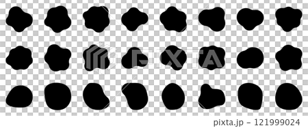 Shapes simple black abstract shapes set 121999024