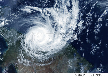 Hurricane, storm from space. Elements of this image furnished by NASA 121999495