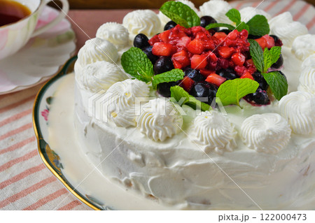 メキシコのデザート　 パステル・デ・トレス・レチェス　Pastel de tres leches 122000473