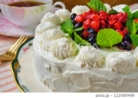 メキシコのデザート　 パステル・デ・トレス・レチェス　Pastel de tres leches 122000499