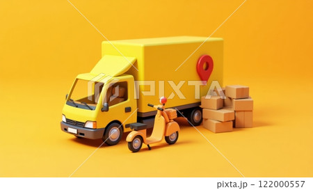 Colorful 3D Logistics Setup with High Fidelity Design Colorful 3D Logistics Setup with High Fidelity Design 122000557