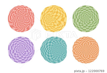 Psychedelic checkerboard poster Psychedelic checkerboard poster 122000769