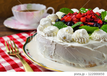 メキシコのデザート　 パステル・デ・トレス・レチェス　Pastel de tres leches 122000850