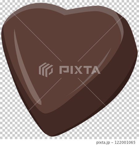 バレンタインデーで贈るハートのチョコレートのイラスト素材 ベクター バレンタインデーで贈るハートのチョコレートのイラスト素材 ベクター 122001065