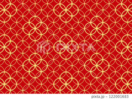 和柄の背景　七宝 122001683