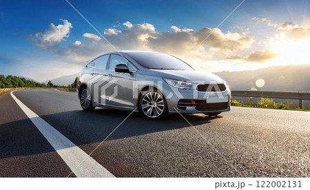 最新型の自動車（EV）イメージ　メーカーなし 122002131