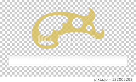 Illustration material for manga art: French curve and straight ruler Illustration material for manga art: French curve and straight ruler 122005292