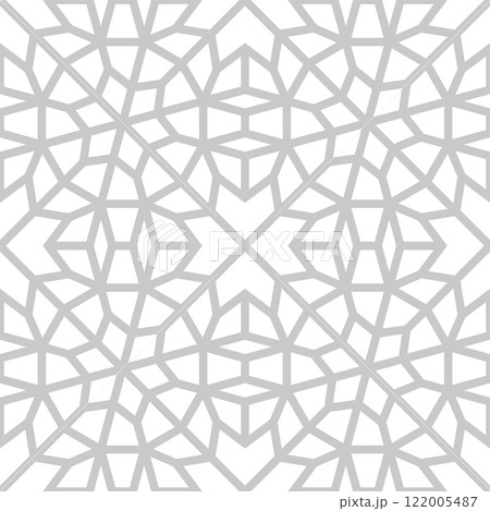 Islamic background with traditional style arabic. Seamless pattern for card, background, fabric or abstract design. Muslim ornament. 122005487