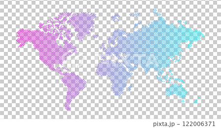Dotted world map, business-like gradient 122006371