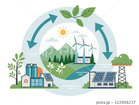 Eco Green energy, sustainable industry Eco Green energy, sustainable industry 122008237