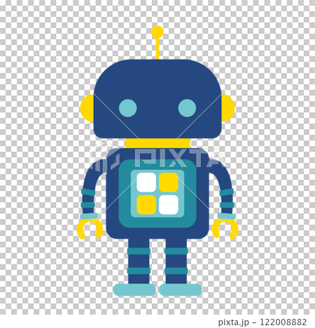 Cute robot icon 122008882