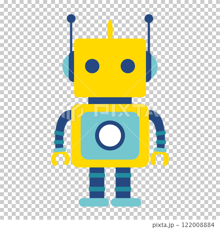 可愛的機器人圖標 122008884