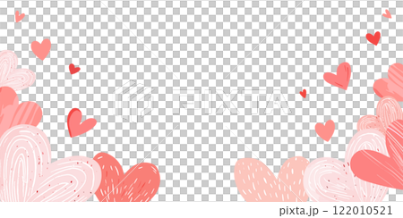Various heart frames. Vector illustration (banner design) 122010521