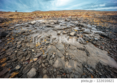 Landscape at Hvammsfjordur fjord on the island of Iceland Landscape at Hvammsfjordur fjord on the island of Iceland 122010821