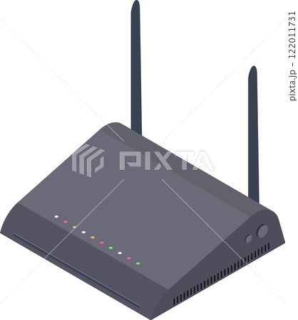 Wireless router featuring dual antennas delivering high speed internet access, enabling seamless connectivity for multiple devices in both home and office environments Wireless router featuring dual antennas delivering high speed internet access, enabling seamless connectivity for multiple devices in both home and office environments 122011731