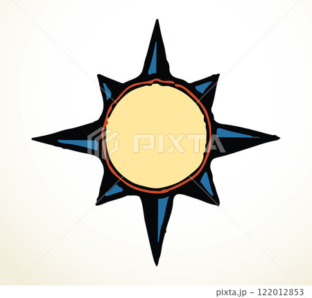 Wind rose. Vector drawing icon 122012853