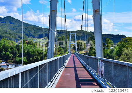 ふれあい橋　薄根川　利根郡川場村　　 122013472