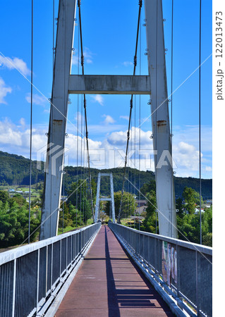 ふれあい橋　薄根川　利根郡川場村　　 122013473