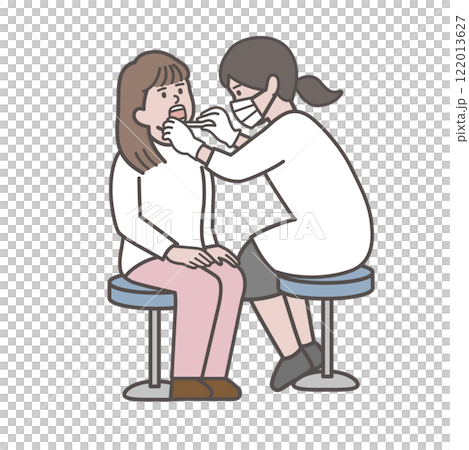 接受牙科檢查的婦女2 122013627