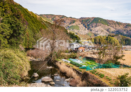 白砂川　笠置町方面の風景　　 122013752