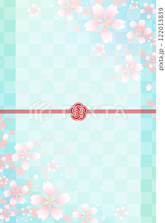 水引　梅結び　桜　縦長 122013839
