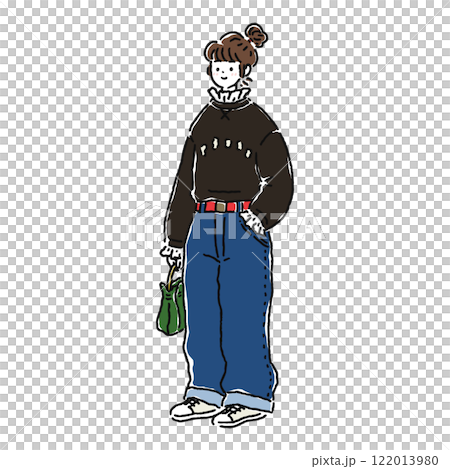 大人かわいいお洒落な女性 大人かわいいお洒落な女性 122013980