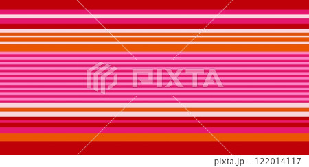 ボーダー　縞模様　赤色 122014117